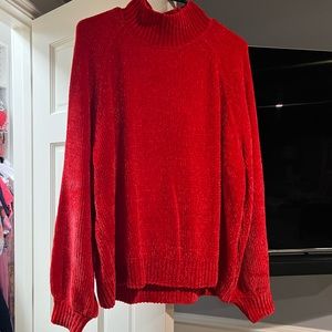 Loft red sweater size XL worn once